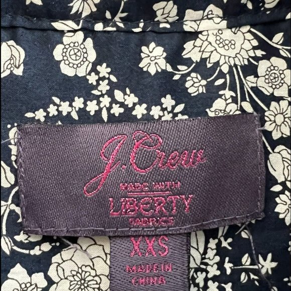 J.CREW CLASSIC FIT RUFFLED LIBERTY AUDREY SHIRT-SIZE: XXS - Picture 8 of 9